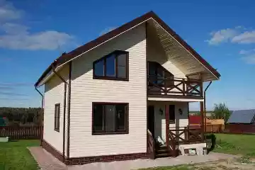 Каркасный дом с террасой